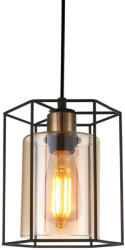 Italux Függeszték Fekete Kalula ITALUX-PND-78901-1-BK-AMB (PND-78901-1-BK-AMB)
