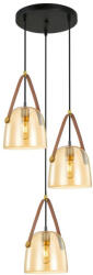 Italux Függeszték Fekete Solta ITALUX-PND-24342-3A-BK-AMB (PND-24342-3A-BK-AMB)