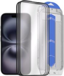 AlzaGuard Glass EasyFit DustFree iPhone 16 2.5D üvegfólia - 3db + applikátor (AGD-EFD12P3)