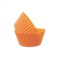 ORION Szilikon forma Muffin kosárka 6 db narancsszín (151741)