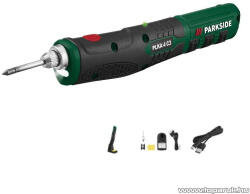PARKSIDE PLKA 4 C3 Beépített akkumulátoros forrasztó páka készlet, adapter nélkül, 4V erős Lítium-ion akkus