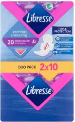 Libresse Maxi Night+ Comfort & Security Șervețel sanitar de noapte 20pcs (8038)