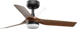 Faro Barcelona Faro 33823wt-1tw-led Димируем вентилатор mini punt s 10w/230v кафяв/черен Ø 90 см wt + д. у (fa33823wt-1tw)