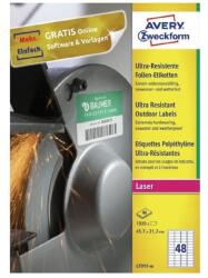AVERY L7911-40 45, 7x21, 1 mm ultra ellenálló 1920 db-os etikett (L7911-40) - bestbyte
