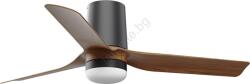 Faro Barcelona Faro 33835wt-1tw-led Димируем вентилатор minipunttub s 10w/230v кафяв/черен Ø 90 см wt + д. у (fa33835wt-1tw)