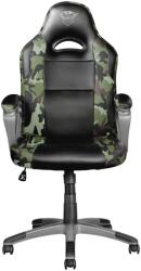 Trust Gaming GXT 705C Ryon, MAX 150 kg, 74 cm Háttámla, Műbőr, Zöld Terepmintás Gaming Szék