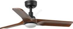 Faro Barcelona Faro 33806wt-1tw - led вентилатор heywood s 10w/230v дърво/черен, Ø 90 см wt+do (fa33806wt-1tw)
