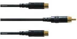 Cordial - CFY 0, 3 CEE REAN RCA (Papa) / 2 x RCA (Mama) arany 0, 3 m