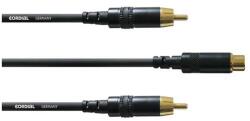 Cordial - CFY 0, 3 ECC REAN RCA (Mama) / 2 x RCA (Papa) arany 0, 3 m - dj-sound-light