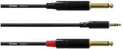 Cordial - CFY 1, 5 WPP REAN 3, 5 mm sztereó / 2 x 6, 3 mm mono 1, 5 m - dj-sound-light