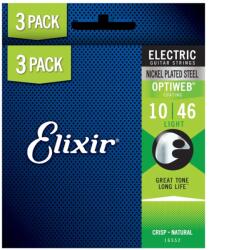 ELIXIR - OptiWeb (16552) 10-46 Light elektromos húrkészlet 3db - dj-sound-light