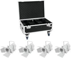 EUROLITE Set 4x LED THA-40PC wh + Case