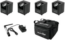 EUROLITE Set 4x AKKU UP-1 + SB-4 Soft-Bag + QuickDMX Wireless transmitter
