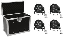EUROLITE Set 4x LED SLS-603 + Case EC-SL4M size M - dj-sound-light