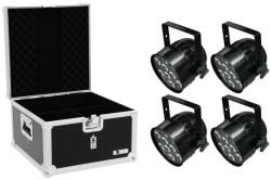 EUROLITE Set 4x LED PAR-56 HCL Short sw + EPS Case