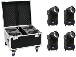 EUROLITE Set 4x LED TMH-X1 Moving-Head Beam + Case - dj-sound-light