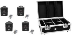 EUROLITE Set 4x AKKU TL-3 TCL QuickDMX + Case with charging function
