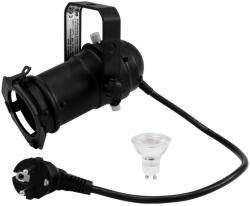 EUROLITE Set PAR-16 Spot GU-10 black + GU-10 230V LED SMD 7W 300 - dj-sound-light