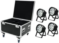 EUROLITE Set 4x LED IP PAR 14x8W QCL + Case
