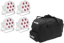 EUROLITE - Szett 5x LED SLS-7 HCL Spot fehér és hordtáska