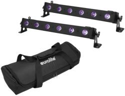 EUROLITE Set 2x LED BAR-6 UV Leiste + Soft-Bag