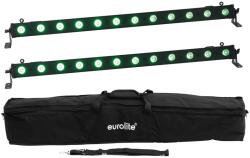 EUROLITE Set 2x LED BAR-12 QCL RGB+UV Bar + Soft-Bag