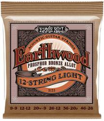ERNIE BALL - Earthwood Phosphor Bronze 12 String Light 11-52 Akusztikus Gitárhúr készlet 12-húros