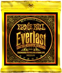 ERNIE BALL - Everlast Coated Bronze Medium 13-56 Akusztikus Gitárhúr készlet - dj-sound-light