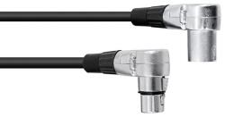 Omnitronic - XLR cable 3pin 1.5m 90° bk