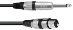 Omnitronic - Adapterkábel XLR(F)/Jack mono 0, 9m bk