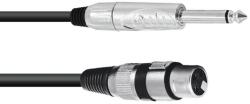 Omnitronic - Adapterkábel XLR(F)/Jack mono 5m bk