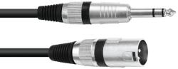 Omnitronic - Adapterkábel XLR(M)/Jack stereo 5m bk
