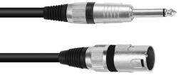 Omnitronic - Adapterkábel XLR(M)/Jack mono 5m bk - dj-sound-light