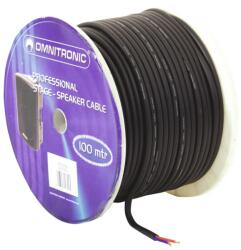 Omnitronic Speaker cable 2x2.5 50m bk durable - dj-sound-light