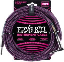 Ernie Ball - Vasalózsinór kábel 7.65m Fekete/Lila - dj-sound-light