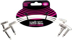 Ernie Ball - Flat Ribbon Patch kábel 15cm 3 pack fehér