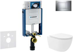 Geberit Kombifix - Előfali szerelő készlet, Oudee Vortex WC és softclose ülőke, Sigma30 vezérlőgomb, króm SANI15CA1135 (SANI15CA1135)