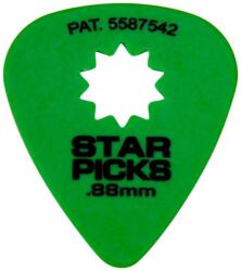 EVERLY - Star picks gitár pengető 0.88 mm zöld