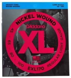 D'ADDARIO - EXL170 Nickel Wound Regular Light Gauge 45-100 elektromos basszusgitár húr