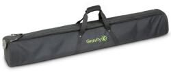 GRAVITY szállítótáska, hosszú - 2 darab külön rekesszel, hangfal és világítás állványhoz, fekete - dj-sound-light
