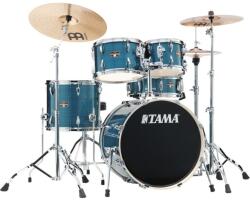 Tama - Imperialstar dobfelszerelés (20-10-12-14-14S") állványzattal, cintányérral és székkel, Hairline Blue