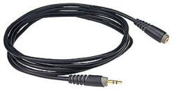 KLOTZ - JACK-JACK aljzat kábel, 3 m - Klotz aranyozott 3, 5/JACK3 - 3, 5/JACK3 aljzat csatlakozók, + PCD201 fekete kábel - dj-sound-light