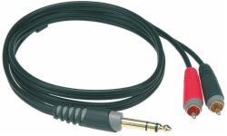 KLOTZ - AY30200 Y kábel, JACK-RCA 2m Klotz 6.3 JACK - 2xRCA csatlakozók