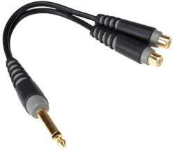 KLOTZ - AYU-4 Y adapter kábel JACK-RCA 0, 2 m - dj-sound-light