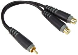 KLOTZ - AYU-9 Y adapter kábel RCA-RCA 0, 2 m - dj-sound-light