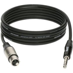 KLOTZ - Greyhound XLR3F-JACK3 kábel 6m bk - dj-sound-light