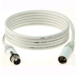KLOTZ - IceRock mikrofonkábel, 5 m fehér színű Neutrik XLR3M - XLR3F csatlakozók, + fehér MY206 kábel