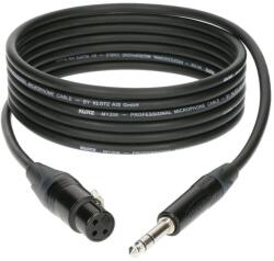 KLOTZ - XLR-JACK kábel, 2 m - Neutrik XLR3F - JACK3 csatlakozók + MY 206 fekete kábel - dj-sound-light