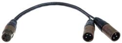 KLOTZ - PYB5N Y adapter kábel XLRF-2xXLRM 0, 2 m - dj-sound-light