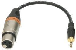 KLOTZ - XLR-FP3.5 JACK-XLR kábel 0, 2 m fekete
